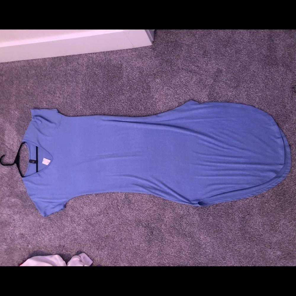 Long light blue francesca’s dress
